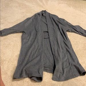 Soft cotton, gray cardigan from Express